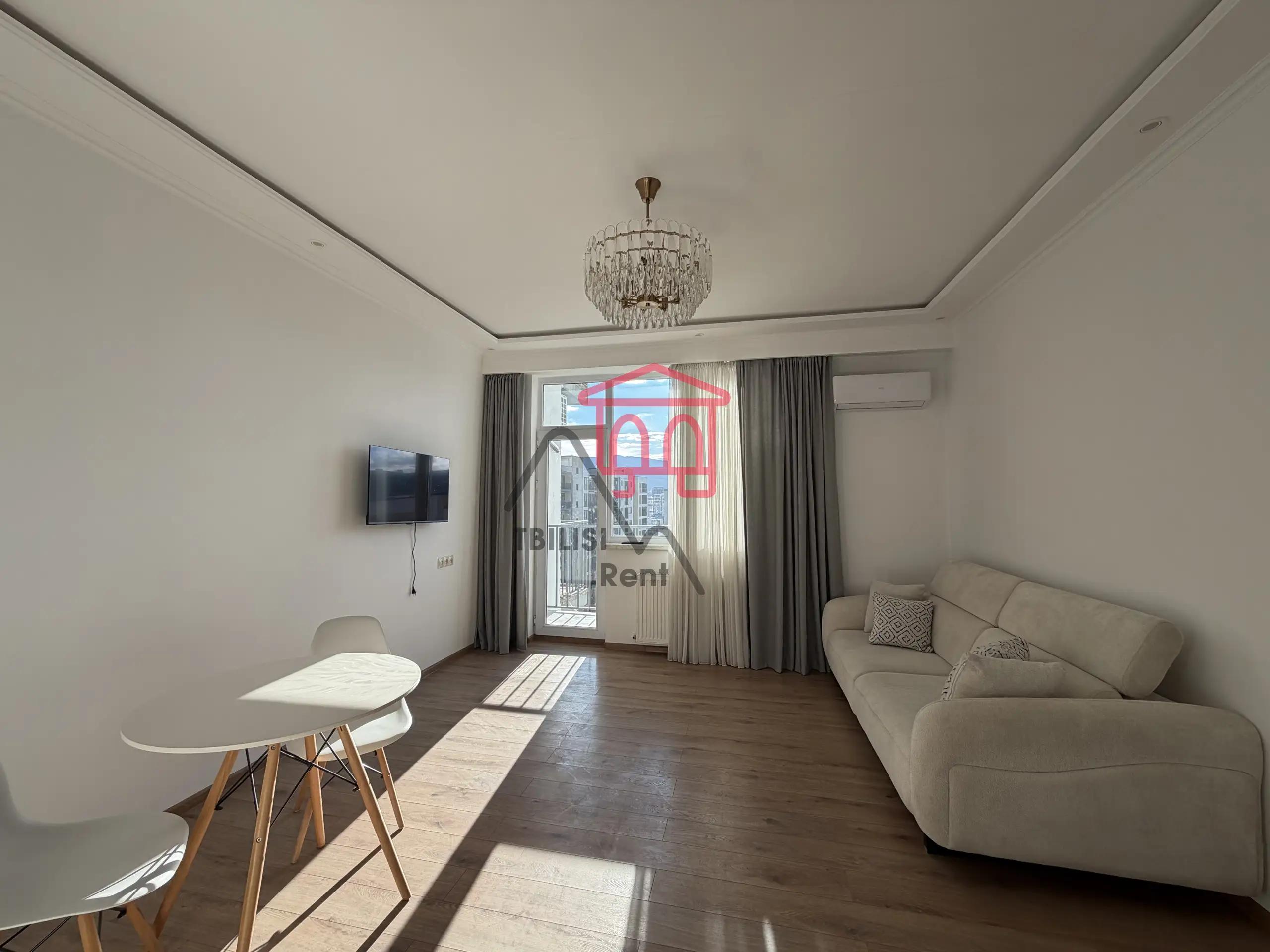 Bright 1-Bedroom Apartment in Nadzaladevi photo 2 of 6