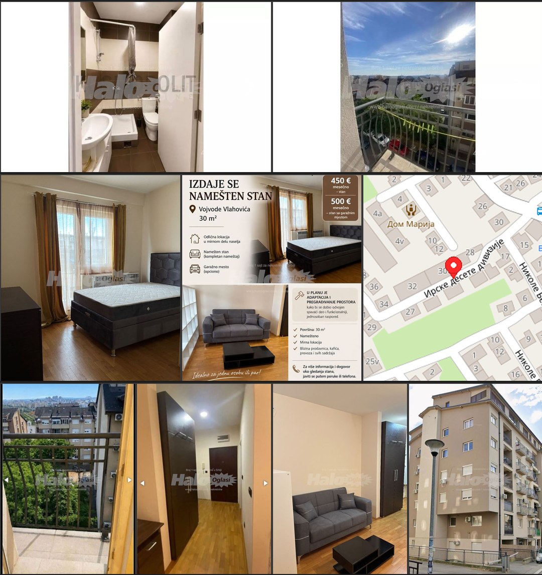 Furnished 1-Bedroom Apartment in Belgrade photo 1 of 1
