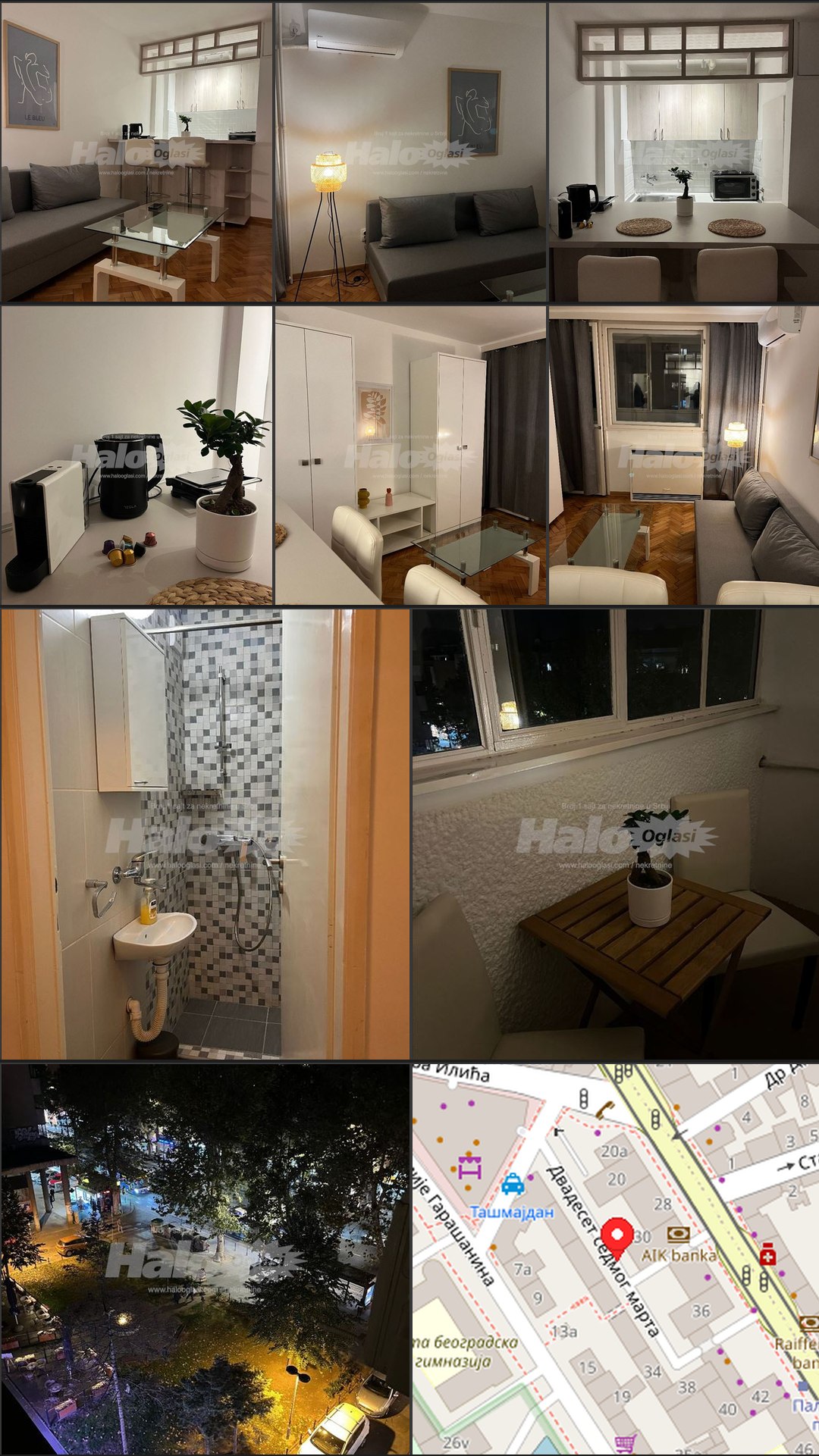 Renovated Furnished Studio in Belgrade City Center