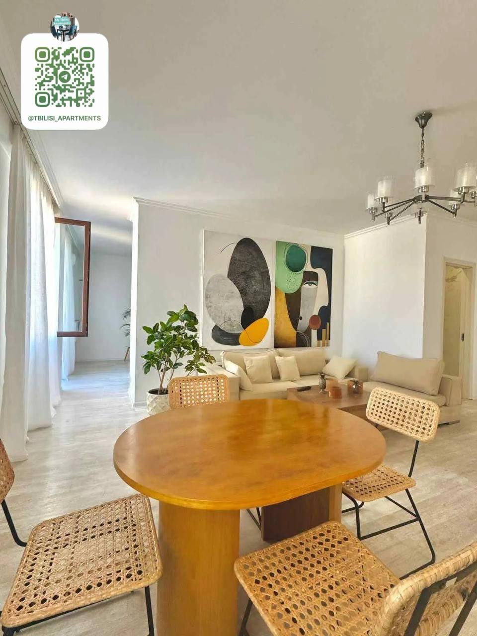 Sunny 1-Bedroom Apartment with Terrace in Vake photo 1 of 8
