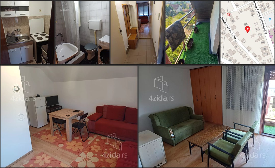 Furnished 1-Bedroom Apartment in Kaluđerica photo 1 of 1