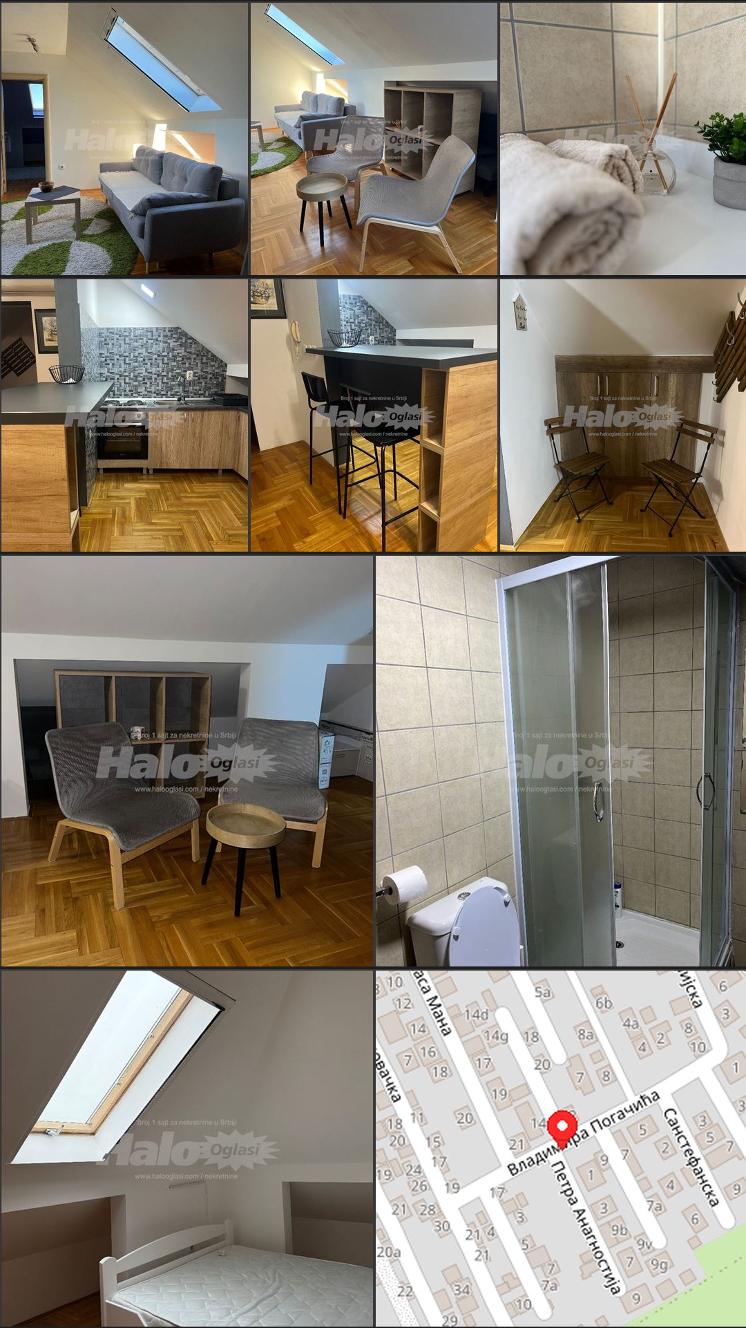 Furnished 1-Bedroom Attic Apartment in Ledine photo 1 of 1