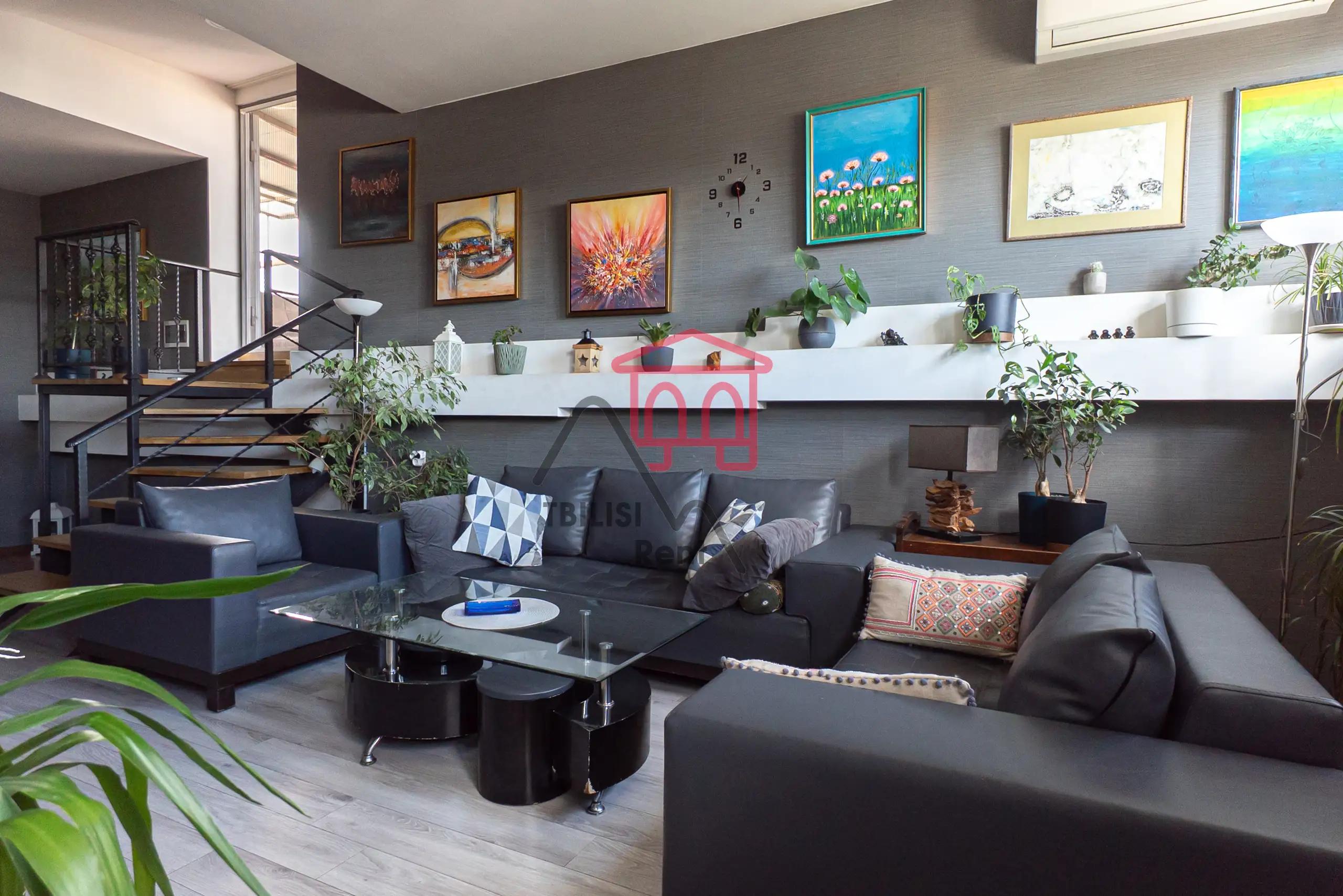 Duplex Apartment with Private Rooftop in Saburtalo photo 4 of 8