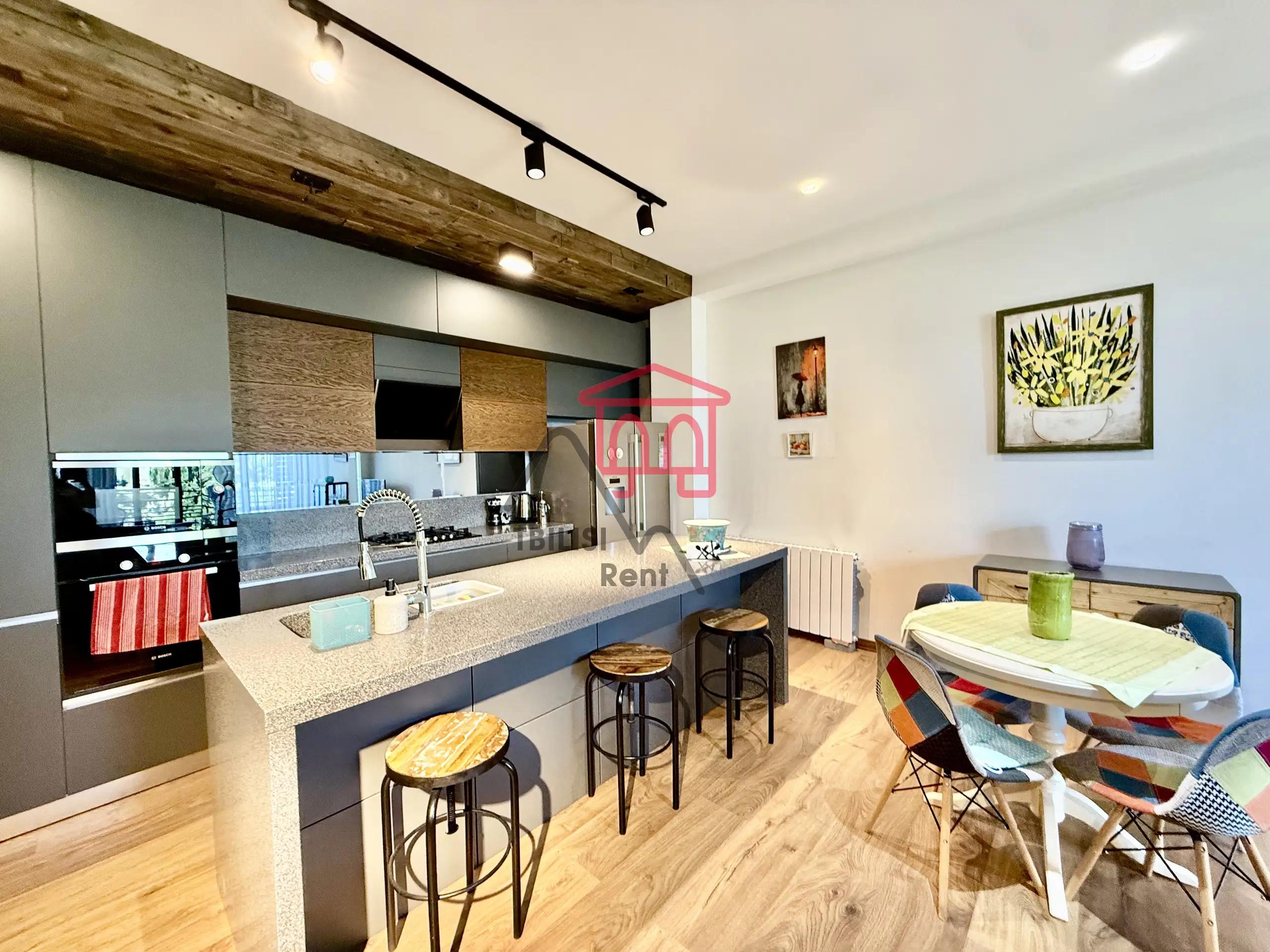 Spacious 2-Bedroom Apartment with Pool in Didi Dighomi photo 2 of 8