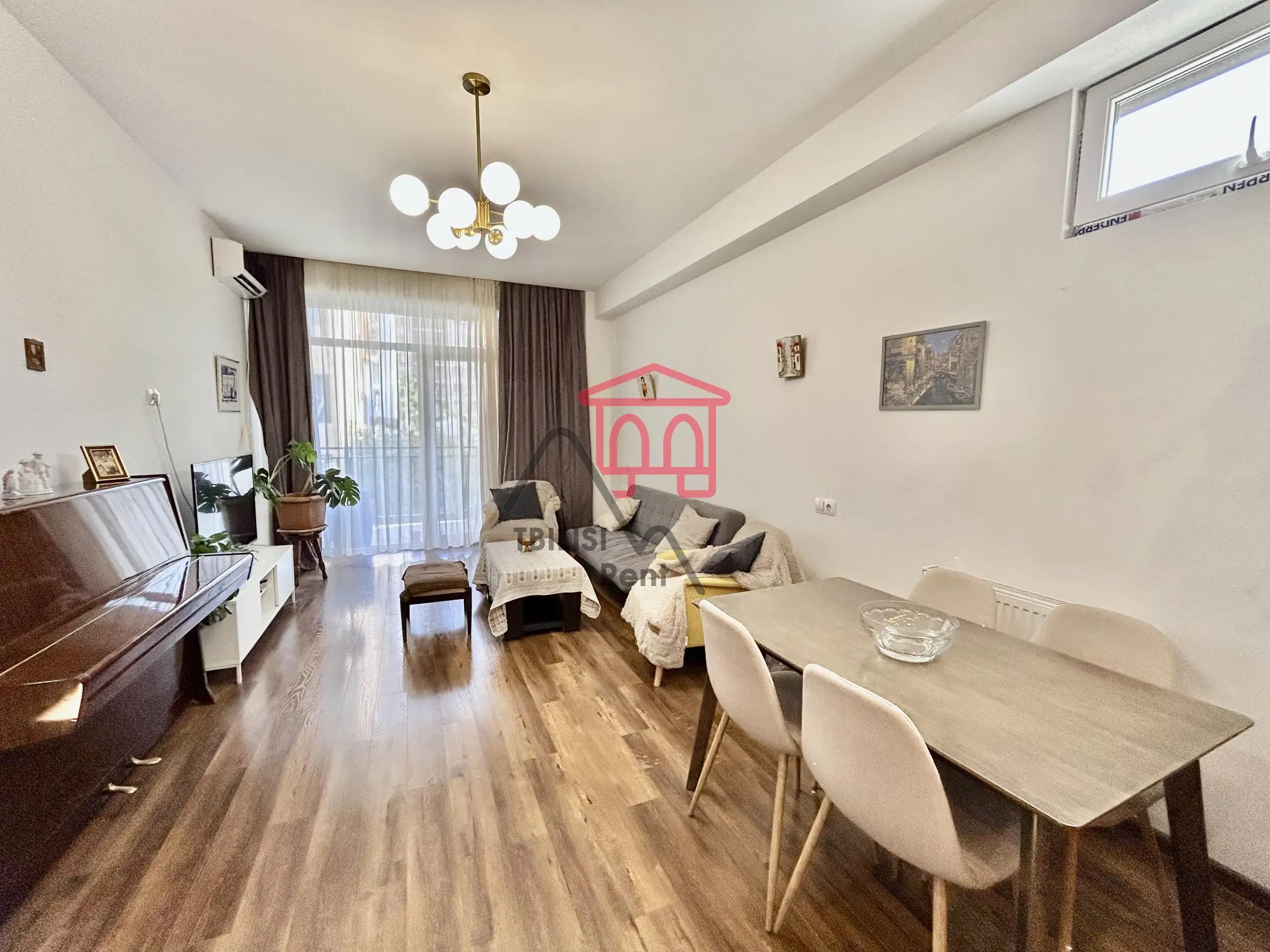 Просторная квартира с 1 спальней в Сабуртало photo 3 of 8