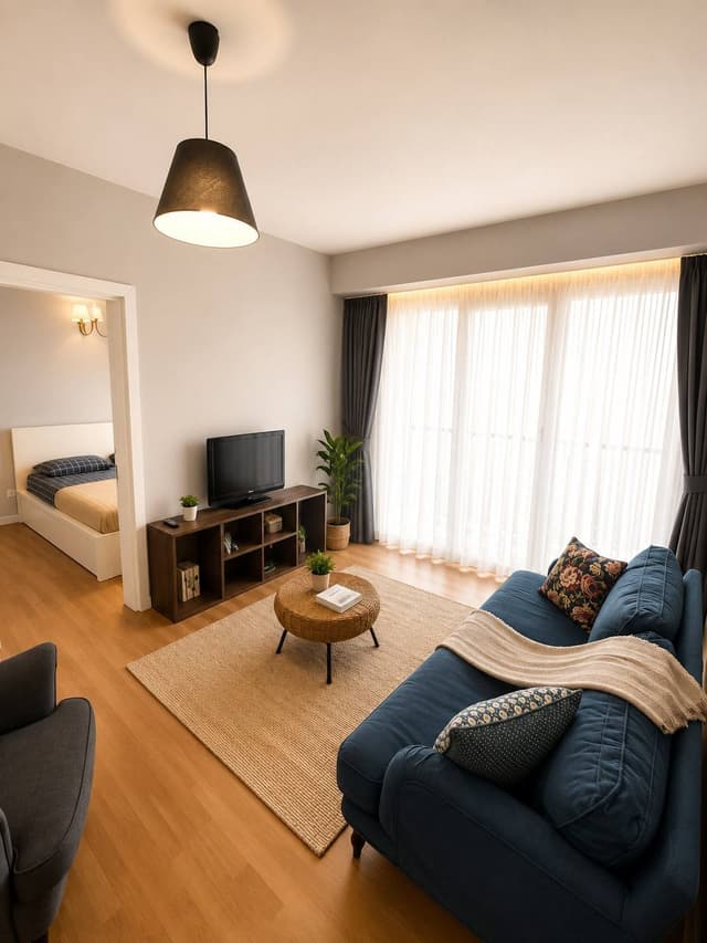 1+1 Residence Apartment for Rent in Şişli